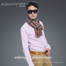 2015 custom made import scarf,men checked scarf